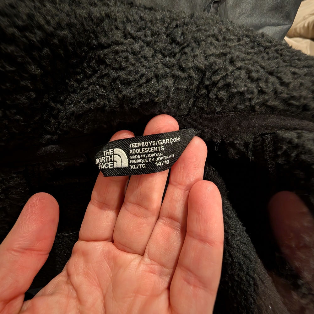 The North Face Kid's Boy Black Jacket Xl - Picture 2 of 4